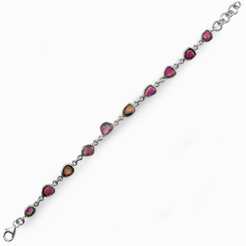 Watermelon Tourmaline Bracelet