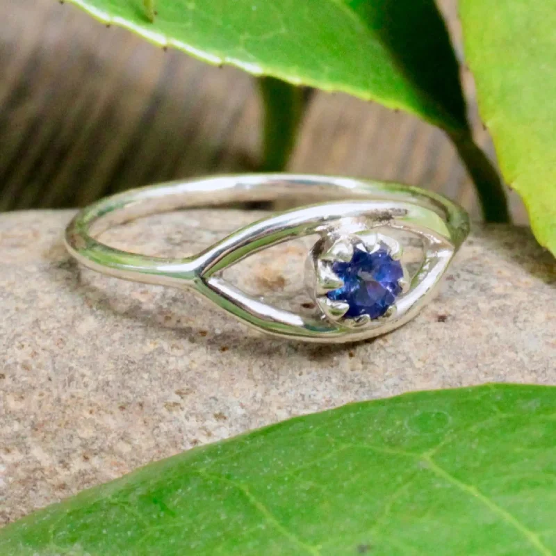 Tanzanite Evil Eye Ring