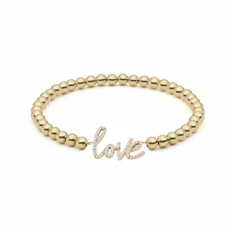 Love | Script Charm Bracelet