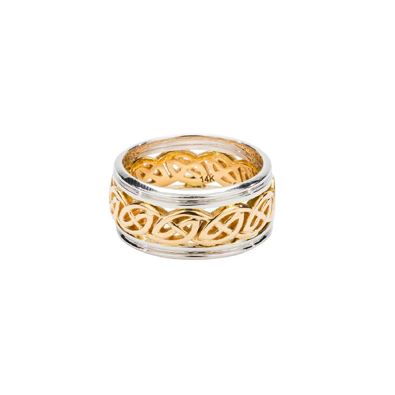 14k White and Yellow Gold 'Isla' Ring