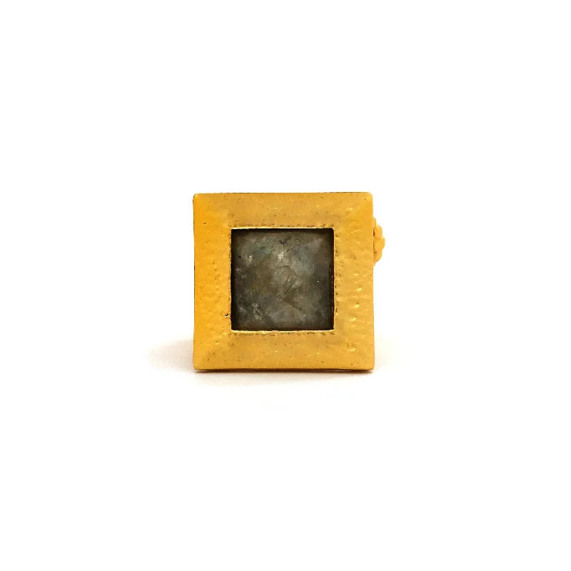 Flapper RG Gold, Labradorite Square