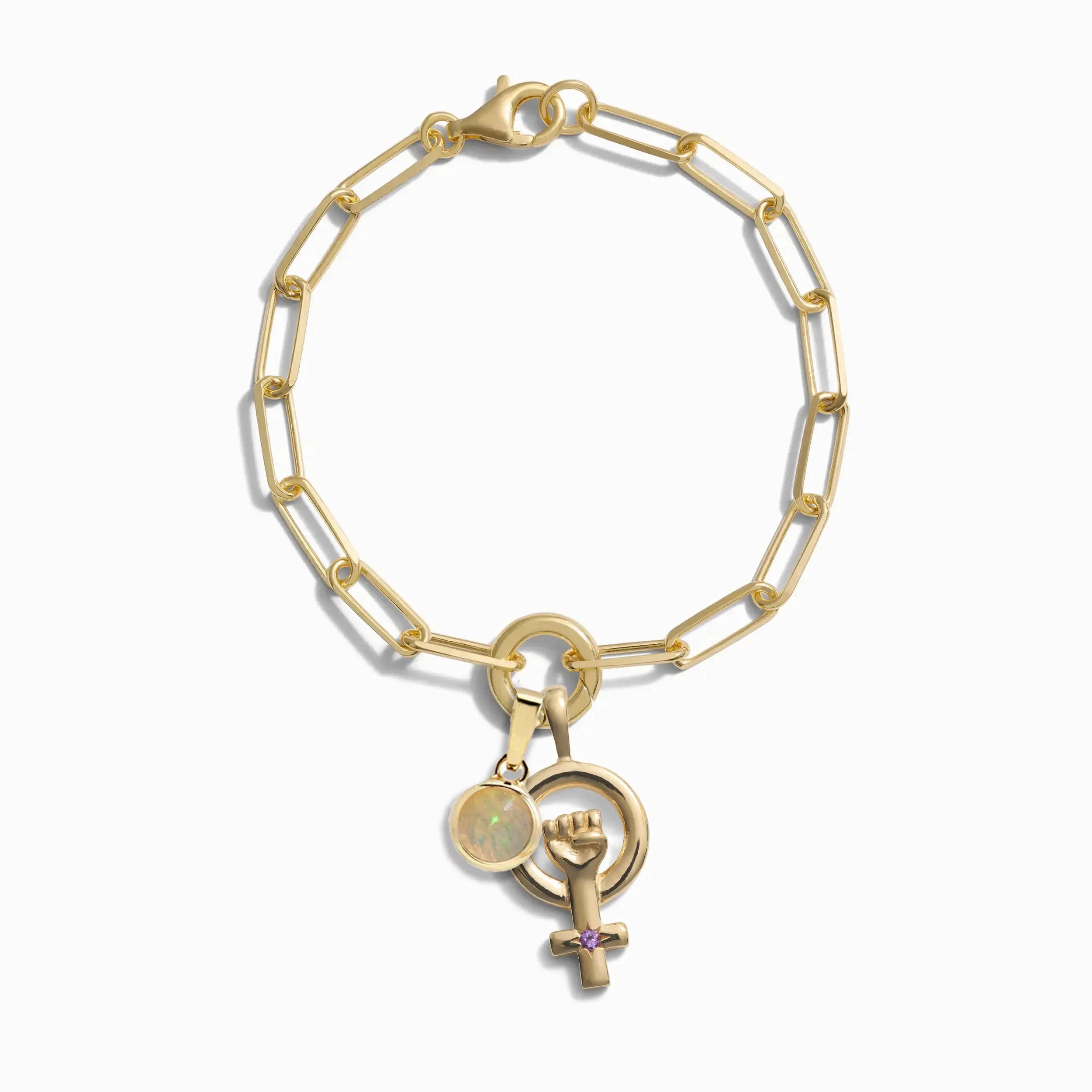 Woman Power Charm Bracelet