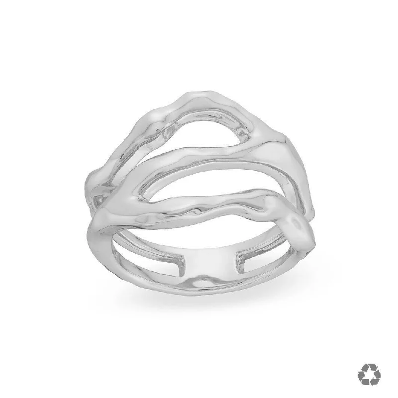 Aspen Triple Row Ring in Silver