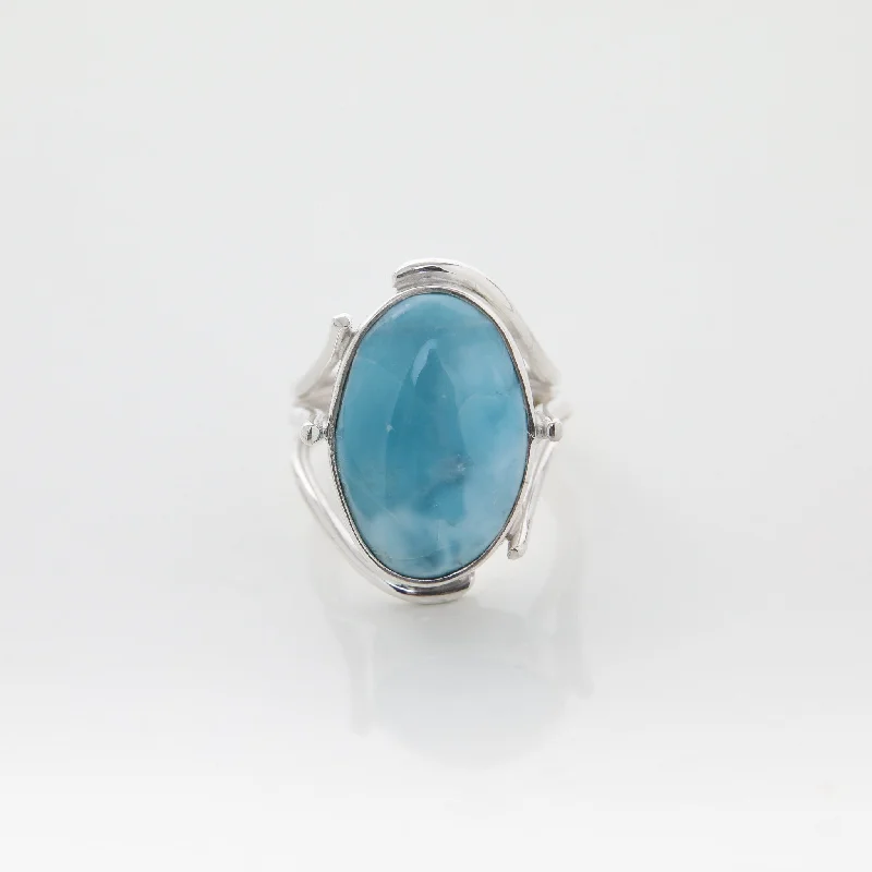 Larimar Stone Ring Yves