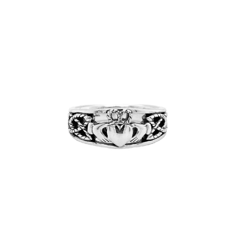 Silver Claddagh Ring Small