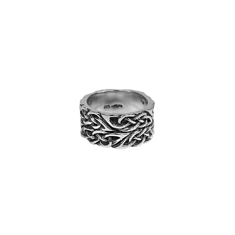 Silver Celtic Double Knot Ring