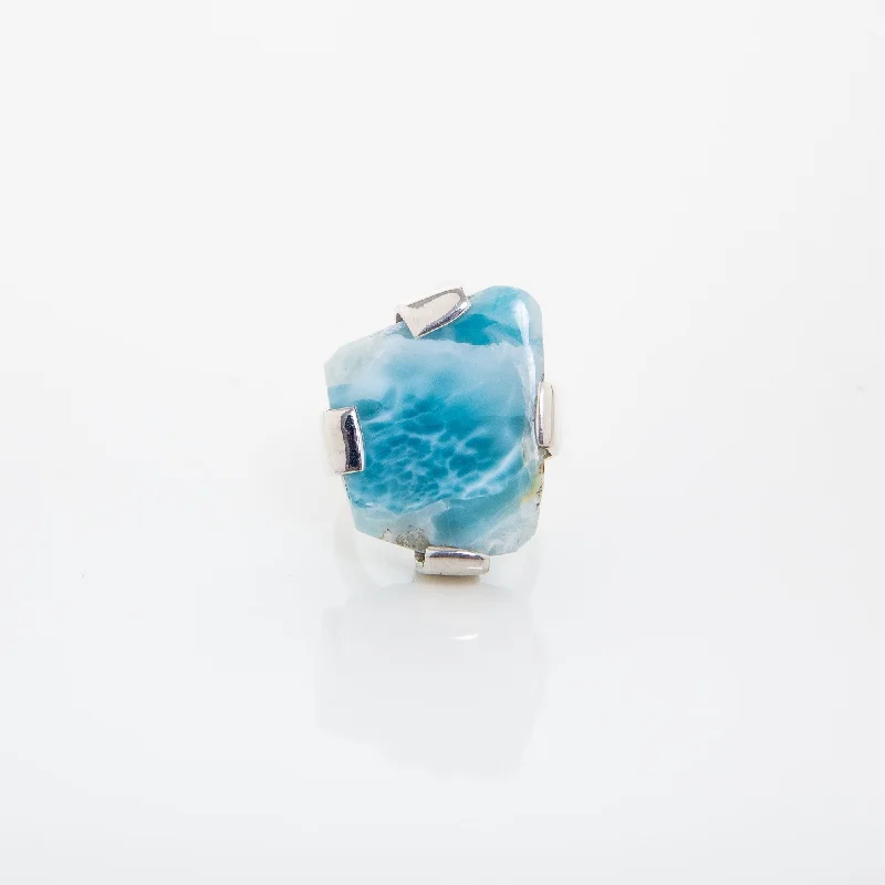 Rough Larimar Ring Oraci