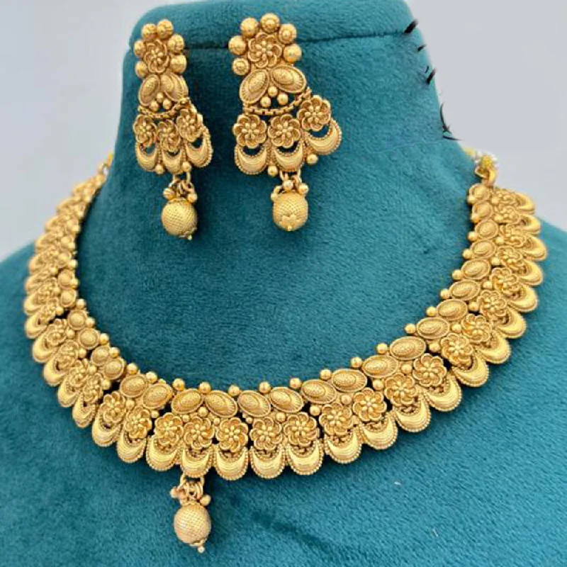 Jewel Addiction Copper Gold Necklace Set