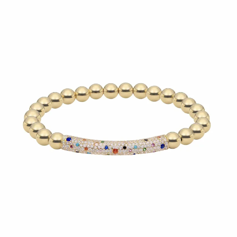 Raise the Bar | Rainbow Thick Charm Bracelet