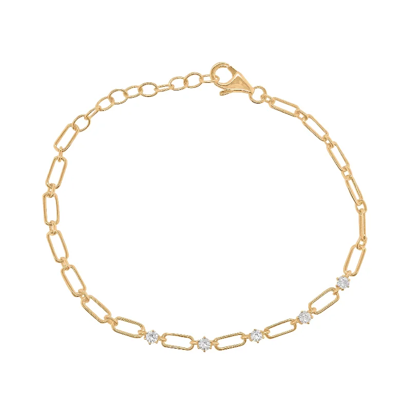 14K GOLD DIAMOND SKYLAR BRACELET