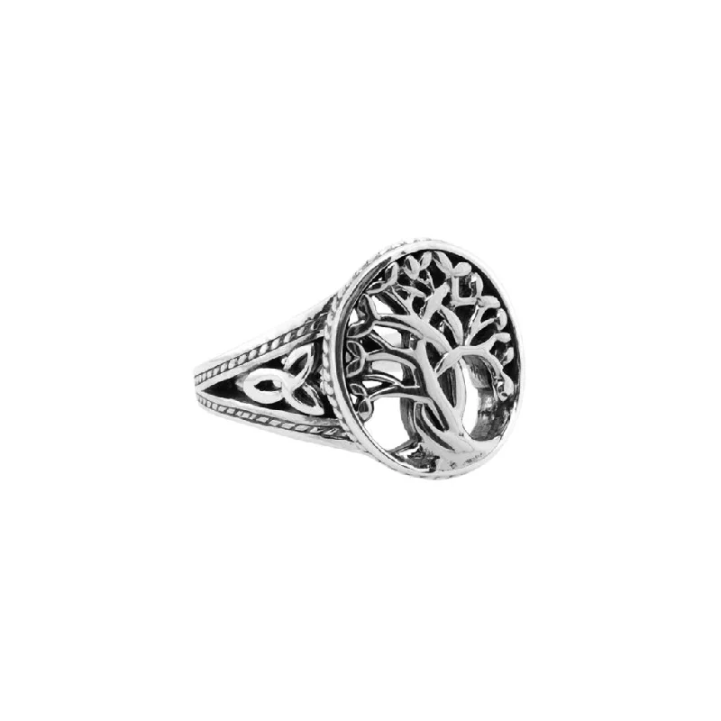 Silver Tree of Life Ring