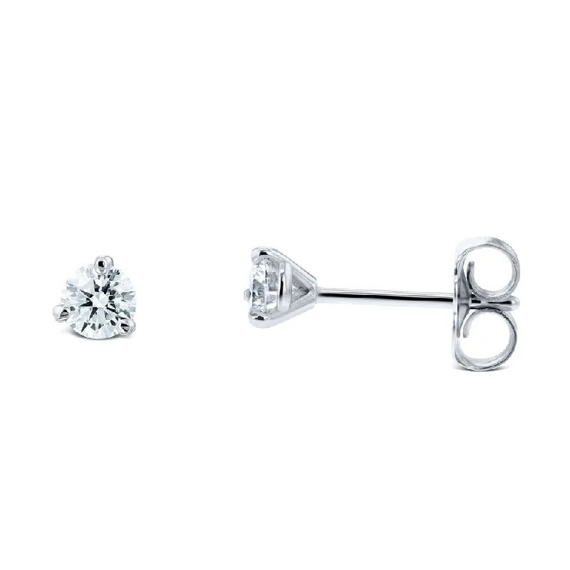 Annello by Kobelli IGI Certified 14k Gold 1/3ct TDW Lab Grown Diamond Stud Earrings (EF/VS1-VS2)