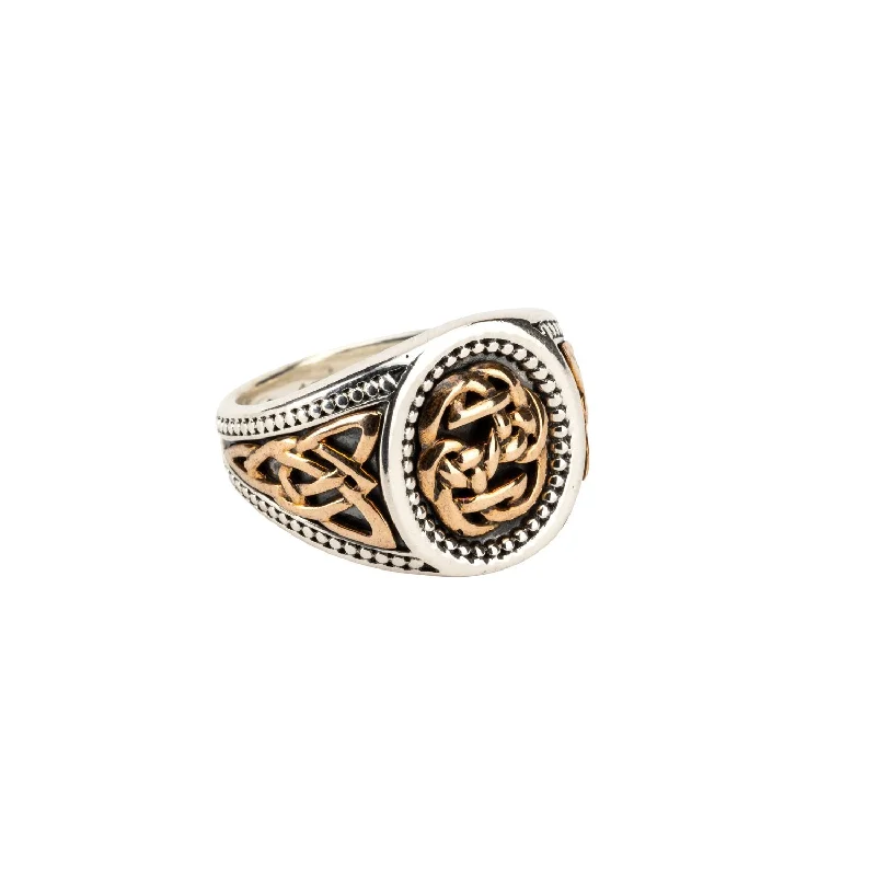 Silver and Bronze Path of Life Ring