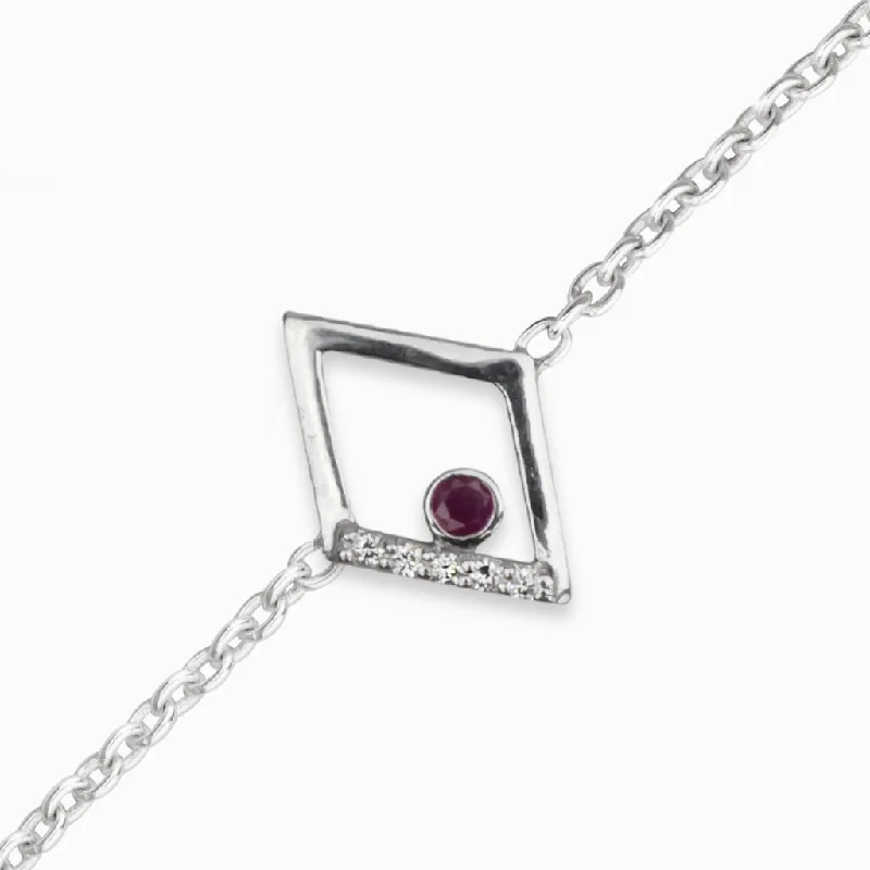 Diamante: Ruby & Diamond Bracelet