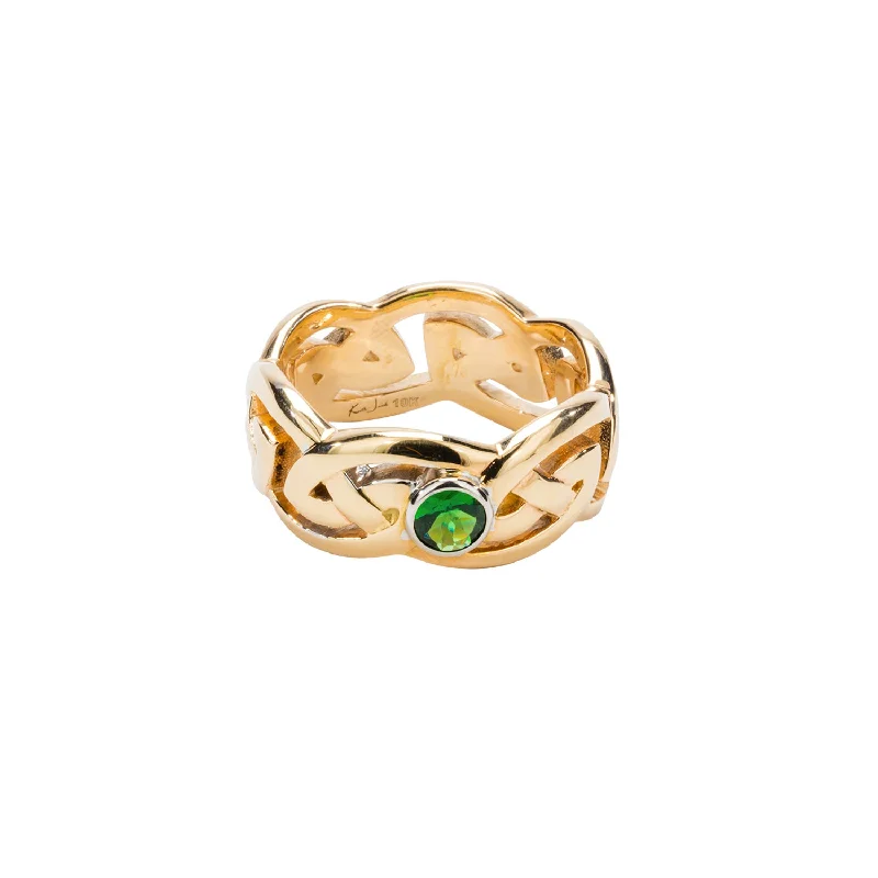 10k Yellow and White  Gold Tsavorite 'Gowan' Ring