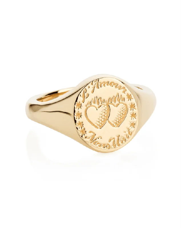 Love Unites Us Signet Ring