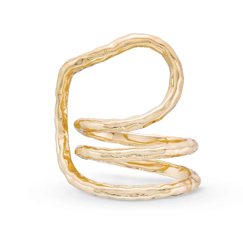 Aspen Abstract Ring in Gold