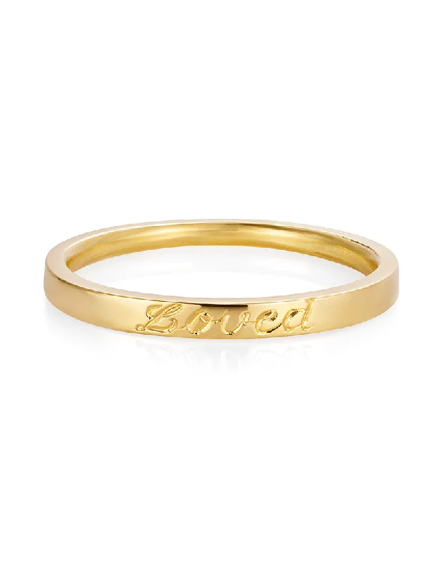 Tapered Loved Band Ring