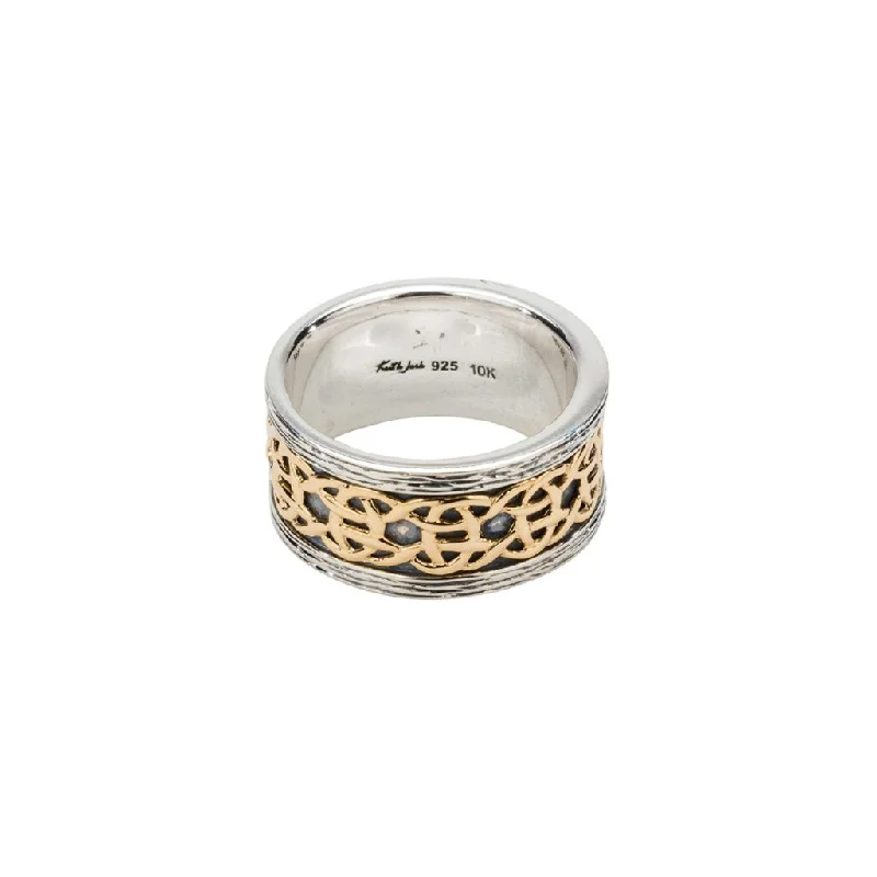 Silver and 10k Gold Scavaig Ring