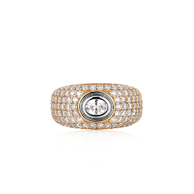 Rocksbox Exclusive Pave Jewelle Ring in Mixed Metal