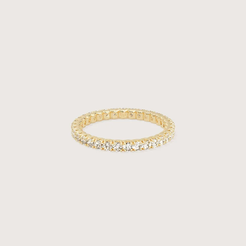 Tulip Diamond Stacking Ring