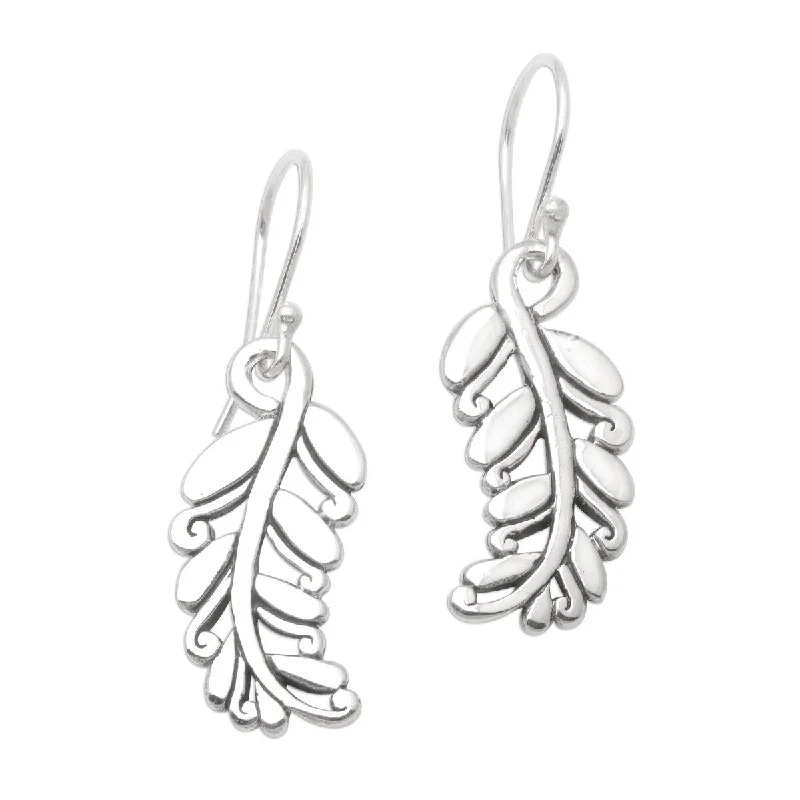 NOVICA Rice Stalks, Sterling silver dangle earrings - 1.6*0.4