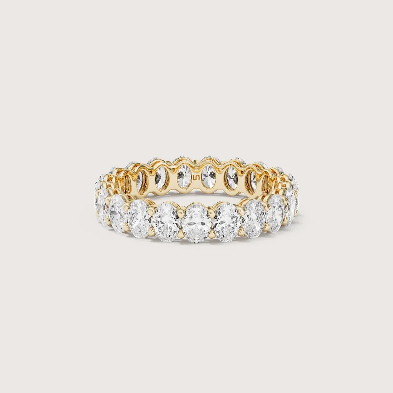 Lilia Oval Diamond Band  | Endless Diamonds