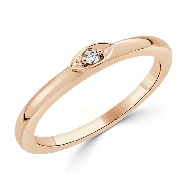 Auriya Stackable Fashion Accent Diamond Ring 10K Gold