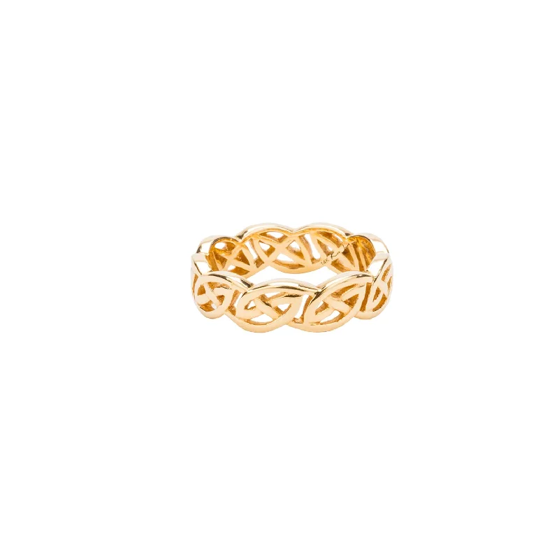 Yellow Gold Eternity Knot 'Lomond' Ring - Custom Order