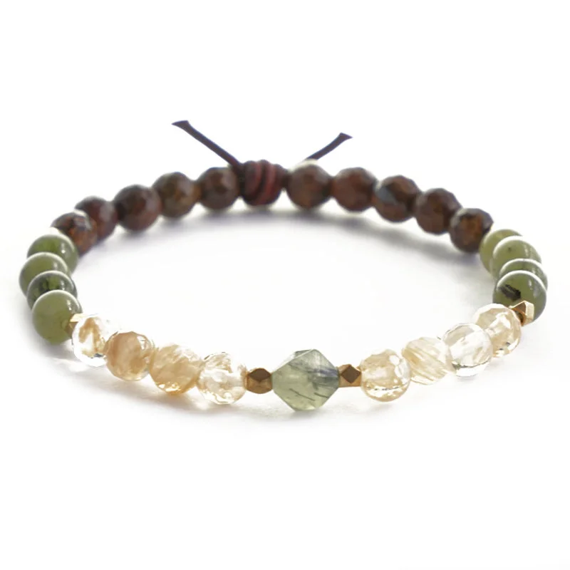 One Day Closer Mini Bracelet - Green | Military Deployment Bracelet