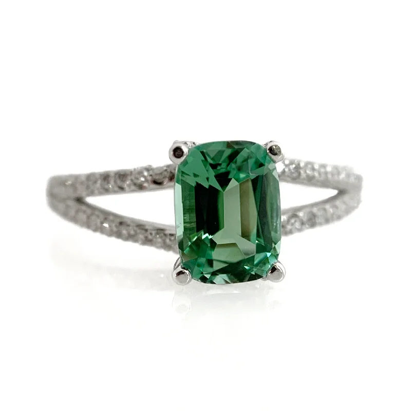 Blue/Green Tourmaline Ring