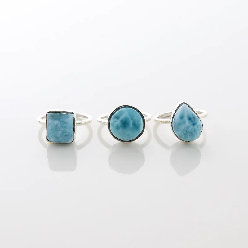 Larimar Ring Trio Evie