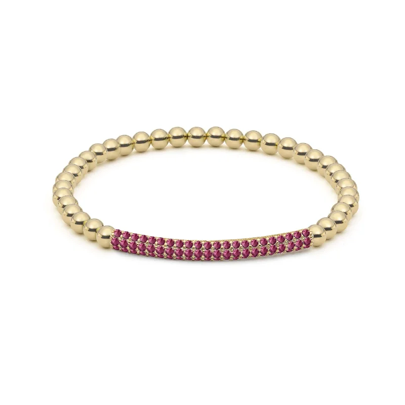 Raise the Bar | Ruby Charm Bracelet