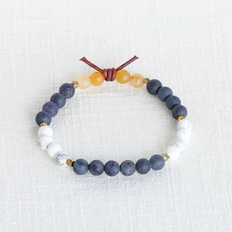 In My Heart Mini Bracelet - Navy | Military Deployment Bracelet