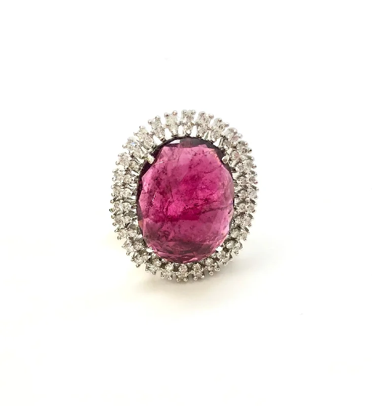 Nia Pink Tourmaline Ring