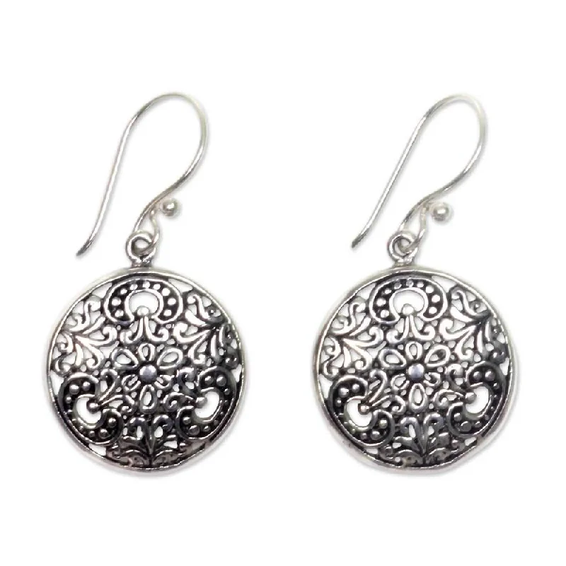 Sterling Silver 'Sacred Moon' Earrings (Indonesia)