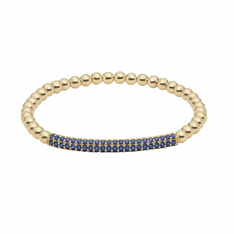 Raise the Bar | Sapphire Charm Bracelet