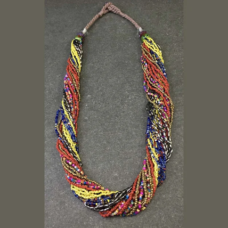 Multi Layered Seed/Glass Bead Necklace