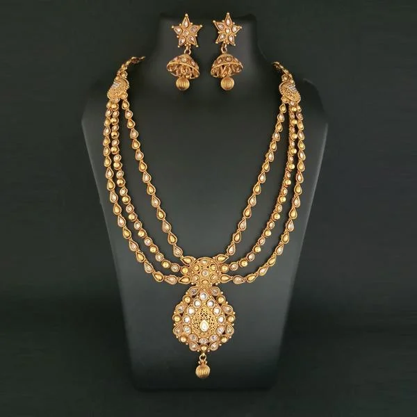 Bhavi AD Stone Copper Necklace Set - FBB0037B