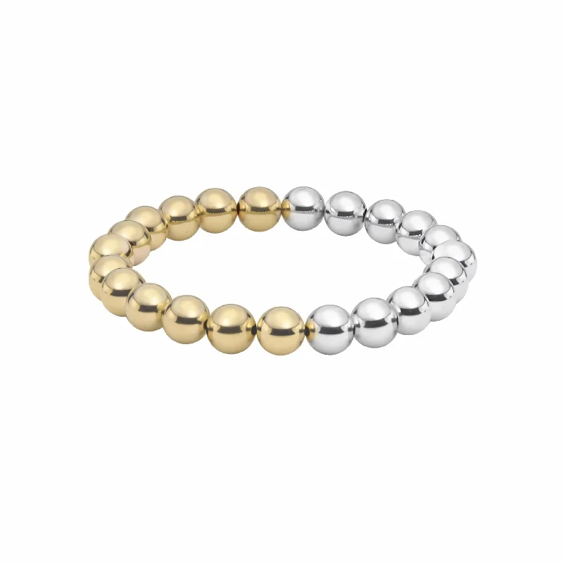 Baller | Medium Gold + Silver Bracelet