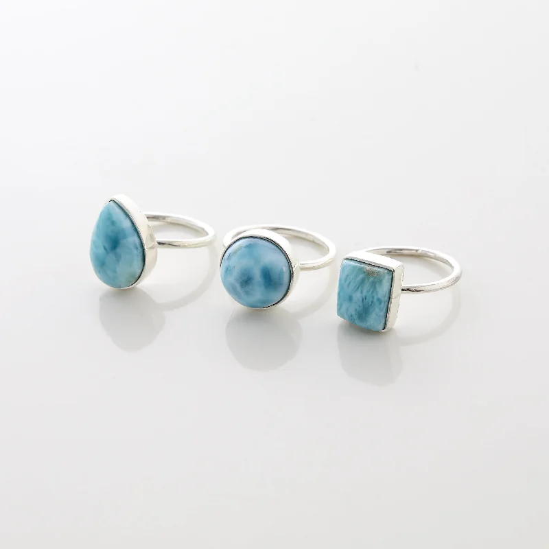 Larimar Ring Trio Elodie