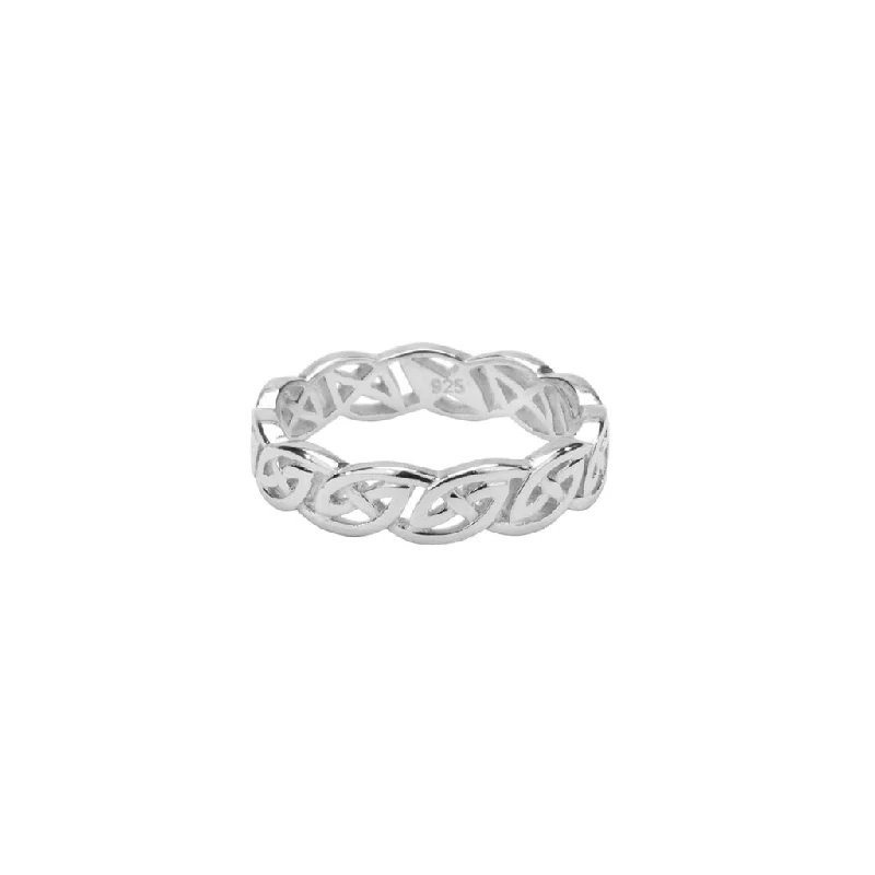 Silver Eternity Knot 'Lomond' Ring